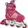 HUDORA Inline Skates Comfort Strong Berry Size 29-34 Soft Boot Inline Roller Skates Adjustable in Length and Width (4005998852989)