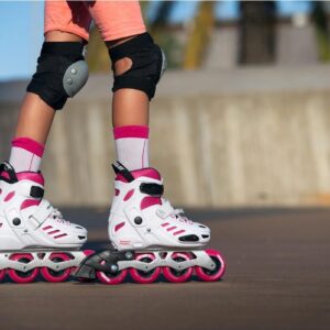 One Urban Kids Inlineskates Khaan Sqd Textiel Roze/wit Maat 35-38 (4040333537800)