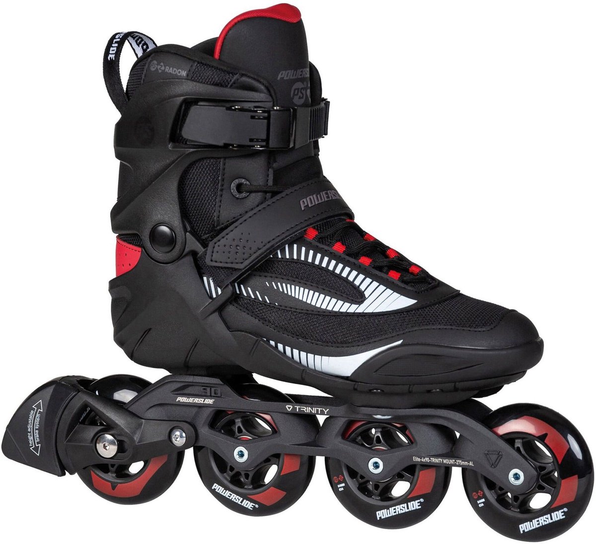 Phuzion Radon Charcoal 84 Inlineskates Unisex - Maat 40 (4040333571200)