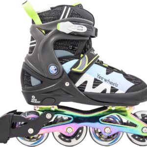Kinder Skeelers Verstelbaar 32-36 - Inlineskates - Stoer Design & Comfortabel - Veilig voor Groeiende Voeten (8720297573002)