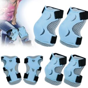 Allecta - Kinder Inlineskates met Beschermers voor Skateboard, Scooter, Skates en Fiets - Inline Skates Kinderenset - Blauw. (8785351794359)