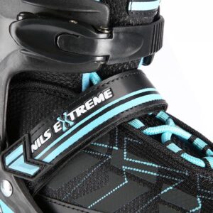 Nils Extreme NA11002 - Recreatieve Inlineskates - Zwart/Blauw - Verstelbaar - Comfortabel (5907695543308)