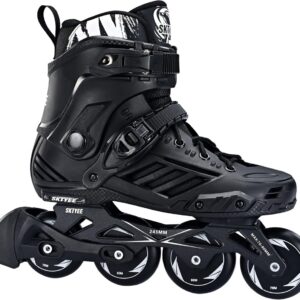 Comfortabele Inlineskates voor Volwassenen - Fitness & Raceskates met Wasbare Voering - Zwart (9101094563370)