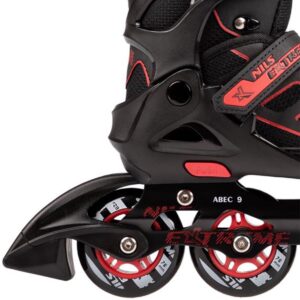 Nils Extreme NA14174 - Inlineskates - Zwart-Rood - Verstelbaar - Comfortabel (5907695535211)
