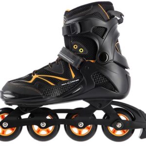 Nils Extreme NA9022 - Inlineskates - Zwart/Oranje - Aluminium Frame - ABEC 9 (5907695546002)