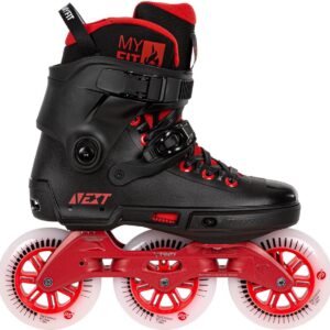 Powerslide Urban Next 110 Skate Inlineskates - Maat 40/41 - Unisex - zwart - rood (4040333553626)