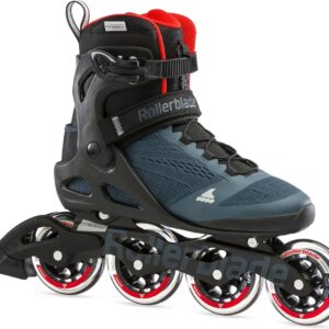 Inlineskates Heren - Skeelers - Fitness Skaten - 90mm Wielen - EU 45 - Blauw Oranje (9101154288212)