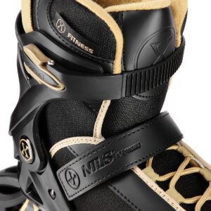 Nils Extreme ARMOUR Serie - Inlineskates - Zwart en Goud - Veiligheid - Comfort (5907695553871)