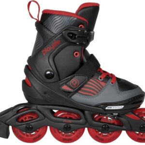 Playlife Inlineskates Dark Breeze Jongens Zwart/rood Mt 29/32 (4040333533826)