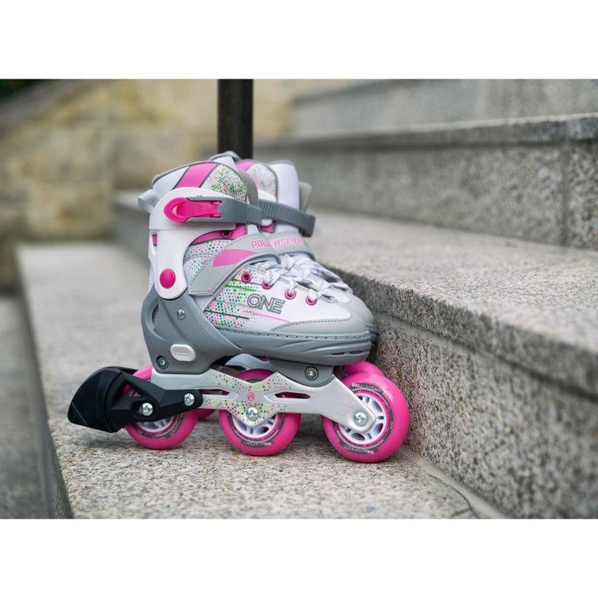 Powerslide Inlineskates One Joker Meisjes Wit/grijs Maat 29-32 (4040333494417)