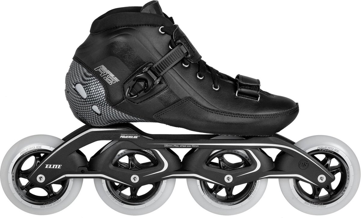 Powerslide Powerslide R2 100 Inlineskates - Maat 45 - Unisex - zwart/wit (4040333532737)