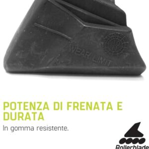 Unisex remrubber voor inlineskates - Universeel en duurzaam (6153625016025)