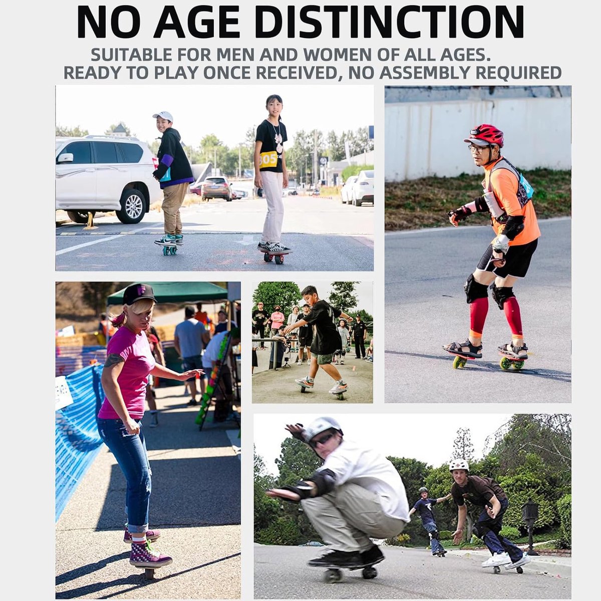 Freeskates Inlineskates met Split Skateboard Ontwerp voor Optimaal Vrijheidsgevoel (9101027243720)