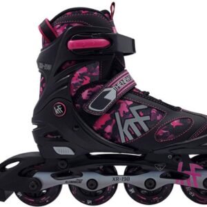 KRF Inlineskates - Maat 38-41--CONVERTVrouwenKinderen en volwassenen - zwart/roze (8425948854546)