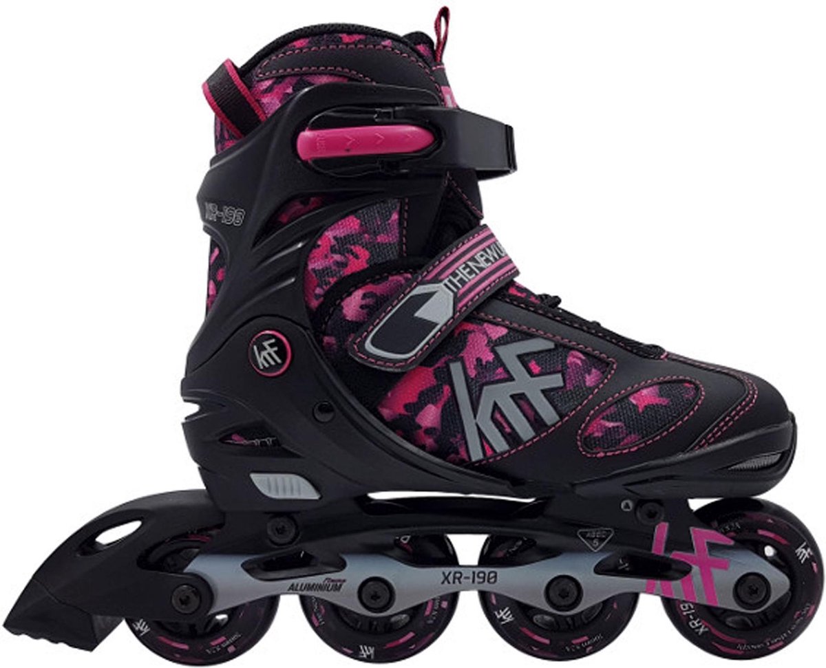 KRF Inlineskates - Maat 38-41--CONVERTVrouwenKinderen en volwassenen - zwart/roze (8425948854546)