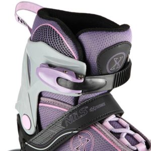 Nils Extreme NA11008 - Inlineskates - Grijs-Violet - Aluminium Frame - Semi-Softboot (5907695523676)