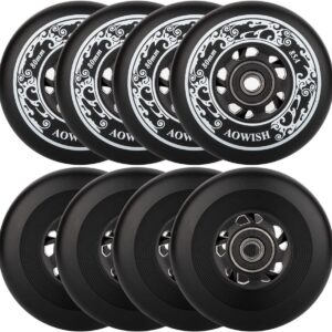 Set van 8 Inlineskate Wielen 80mm 85A met ABEC-9 Lagers en Spacers (9101113903033)