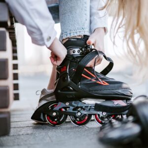 SnelShoppen - Movino Cruzer B2 Inlineskates, verstelbare rolschaatsen voor volwassenen, 76 mm grote wielen, perfect voor recreatief gebruik en sportie (2095742920738)