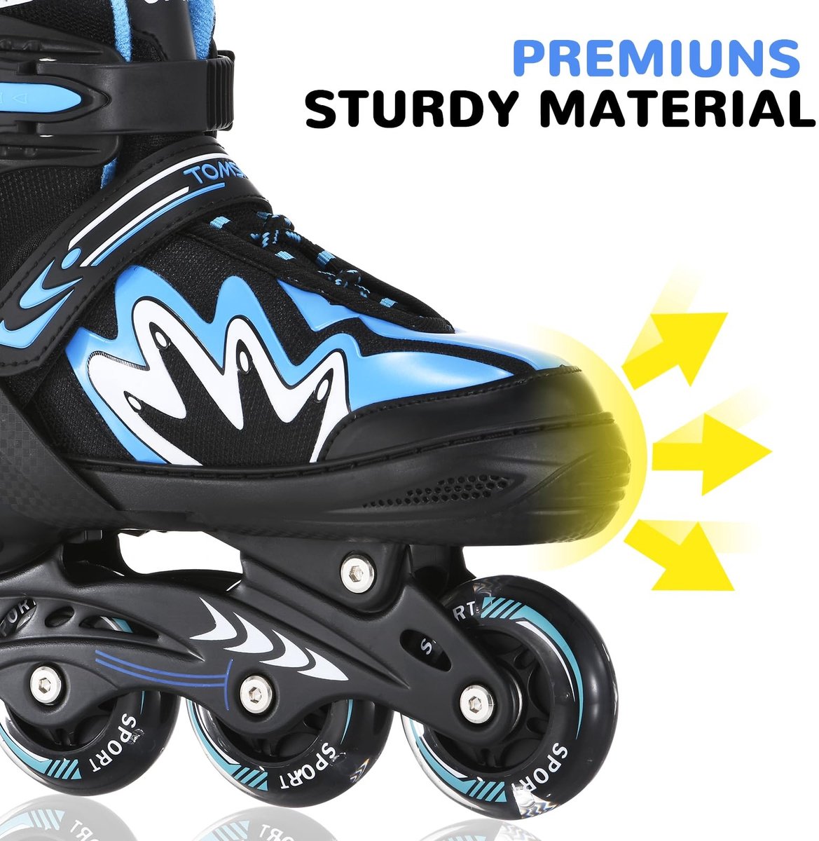 Solidchoice - Inlineskates met 4 Verstelbare Maten en LED-wielen (2843723046577)