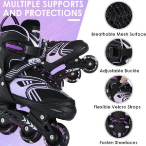 Solidchoice - Inlineskates met LED-wielen en 4 Verstelbare Maten (2720742533007)