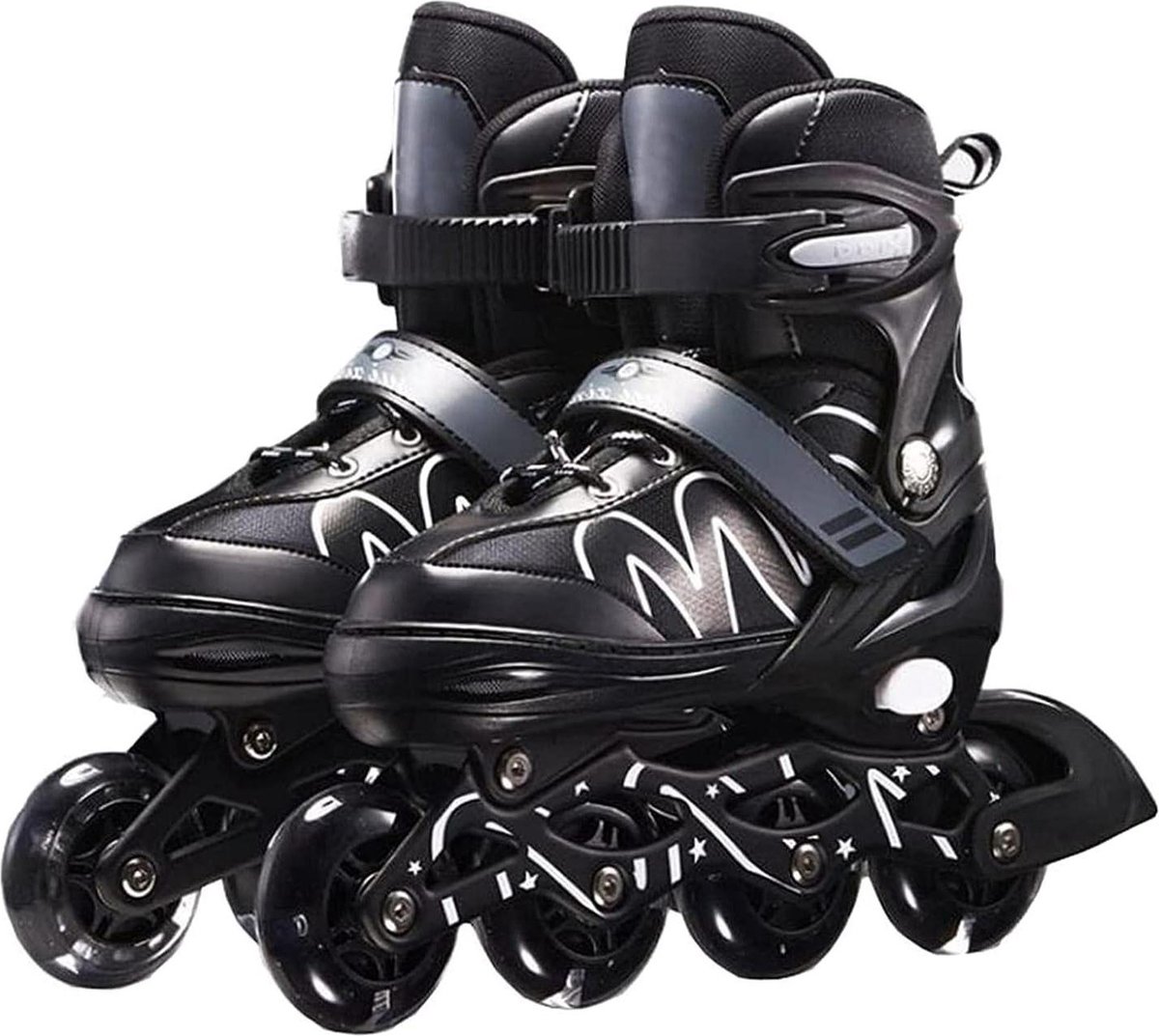 Verstelbare professionele inlineskates voor volwassenen en kinderen - comfortabele skates voor meisjes met 4 wielen (8785302376948)