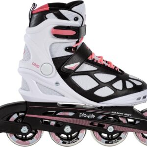 Dames Inlineskates - Fitness skates - Sportief recreatief - Vegan soft boot - 80mm wielen - Roze (9101161379361)