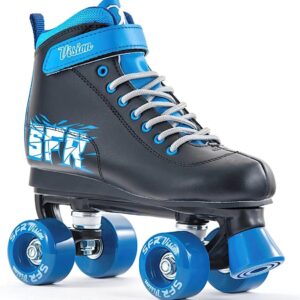 Inlineskates Quad Skates Zwart en Blauw - Stevige Vierwielers voor Volwassenen (9101052038254)