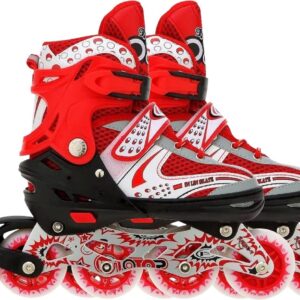 Inlineskates Verstelbaar Aluminium Frame Soft Boot Schoen (9101101693465)