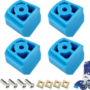 Inlineskates remblokken, 4 stuks, remmen voor inline skates, blauwe remstopper met bevestigingsschroeven voor - ShopVlot (2385923587103)