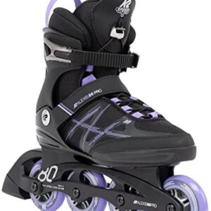 Inlineskates voor dames met 80 mm wielen - Zwart - Lavendel (9101090412009)