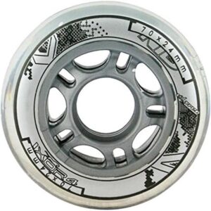 Reservewielen voor Inlineskates - 4 Stuks Transparant (70x24mm) (9101052676142)