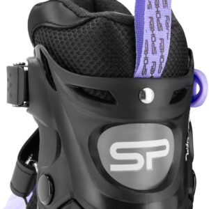 Spokey 4W1 Verstelbare Inlineskates - Zwart / Paars - Maat 29-33 (5905339446220)