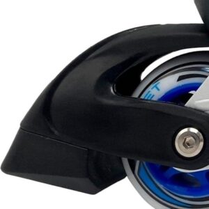 Street Rider inlineskates blauw zwart - verstelbaar maat 35-38 - ABEC7 - aluminium frame - inline (8763218024085)