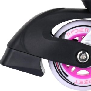 Verstelbare Inlineskates Meisjes Roze/Grijs - Maat 33-36 ABEC7 - Kinderskates (9101026356216)