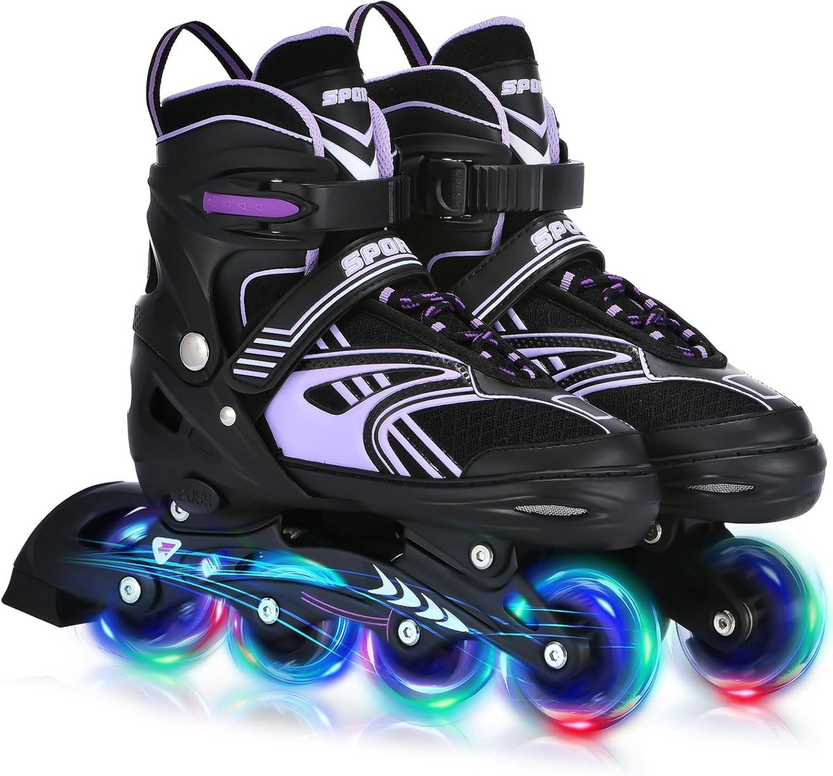 Verstelbare Inlineskates met LED Wielen voor Kinderen en Volwassenen (9101026383892)