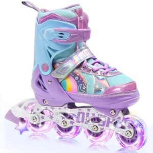 Verstelbare Inlineskates voor Kinderen - Rolschaatsen voor Meisjes en Jongens (4 Maten) (9101000827367)
