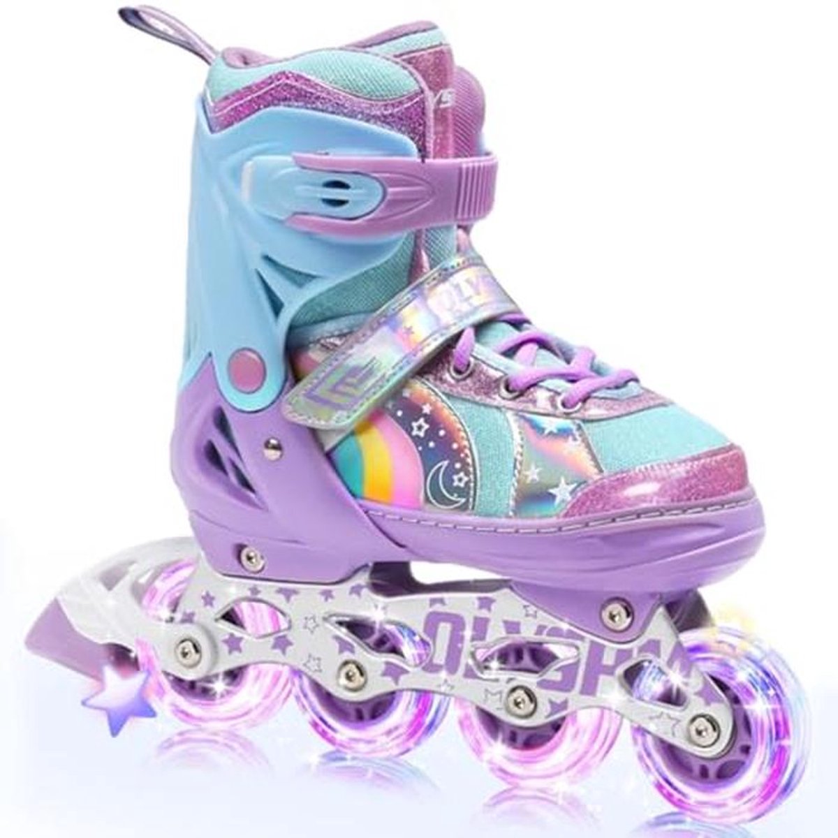Verstelbare Inlineskates voor Kinderen - Rolschaatsen voor Meisjes en Jongens (4 Maten) (9101000827367)