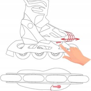 Verstelbare Inlineskates voor Volwassenen - Maat Aanpasbaar tot 46 (6153412286280)